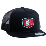 Red Dirt Shield Black/Black Cap