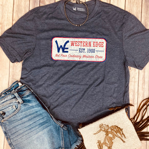 Western Edge Navy Logo Tee