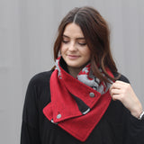 Red and Black Aztec Neck Wrap