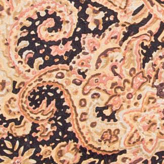 Wyoming Traders Gold and Black Paisley Wild Rag