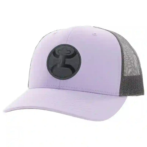 Hooey Mid Profile Purple/Grey Cap-Black Hooey O Patch
