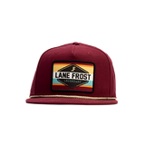 Lane Frost Brand Maroon "Poncho" Cap