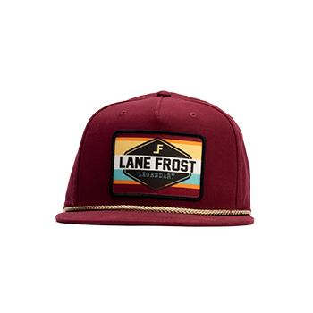 Lane Frost Brand Maroon "Poncho" Cap