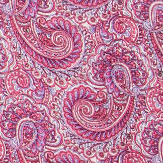 Wyoming Traders Raspberry and White Paisley Wild Rag