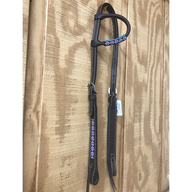 Purple and Black Aztec Beaded Slip Ear