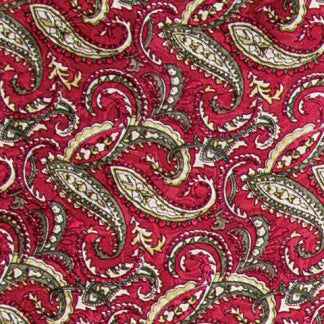 Wyoming Traders Wine and Olive Paisley Wild Rag