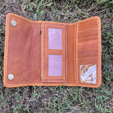 American Darling "Jade"  Floral/Diamond Tooled Wallet