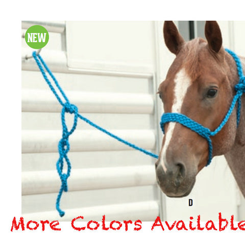 Classic Equine Braided Rope Halter- Multiple Colors