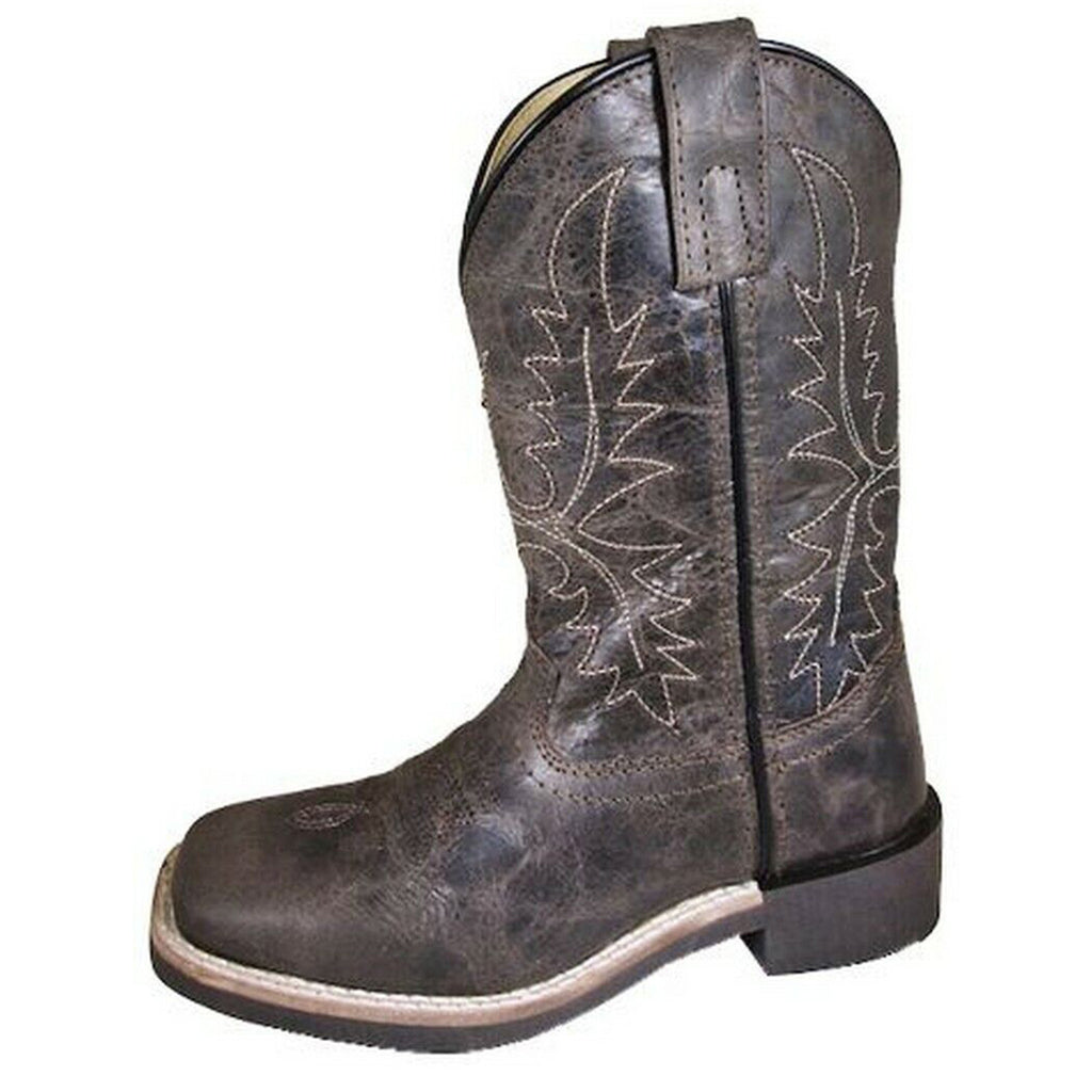 Smoky Mountain Western Boys Bowie Leather Square Toe Boots