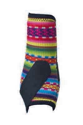 Fiesta Serape Front Athletic Leg Boots