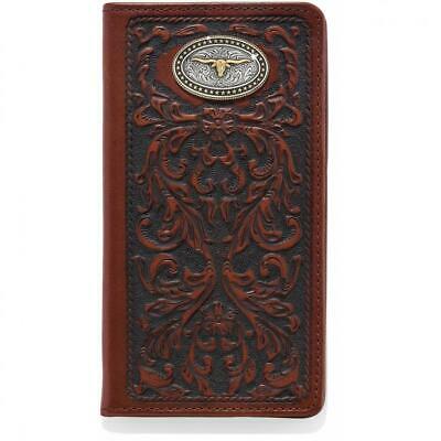 Leather Rodeo Texas Heritage Concho Brown Wallet