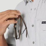 Wrangler Men's Solid High Rise Grey Shirt