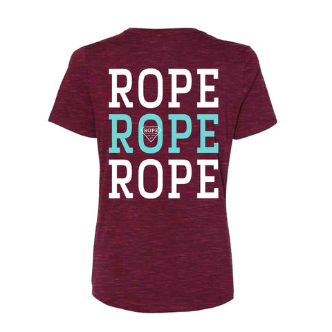 Hooey Women's Cranberry Rope Tee