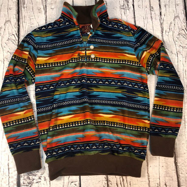 Western Wits Serape Sunset Pullover
