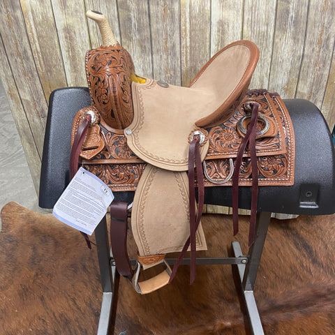 Shiloh Floral Youth Saddle