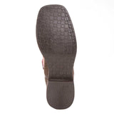 Smoky Mountain Kid's Brown Viper and Red Square Toe Boots