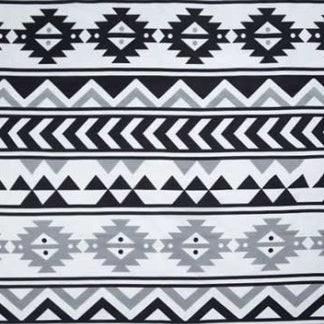 Wyoming Traders Black and White Southwest Wild Rag