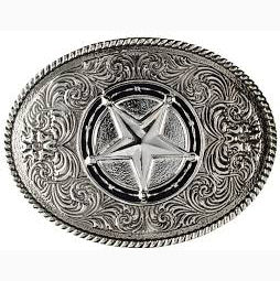 Western Fashion Silver Star Buckle