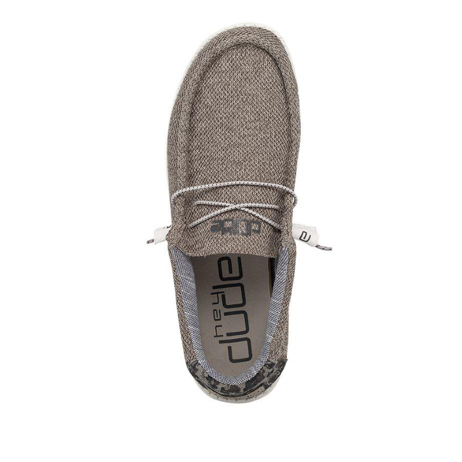Hey Dude Mens Wally Stretch Sand Dune Casual/Athleisure Slip-On‎ Loafers S-10 HEYDUDE Wally Stretch - Sand Dune Camo US 10 - Walmart.com main image 2