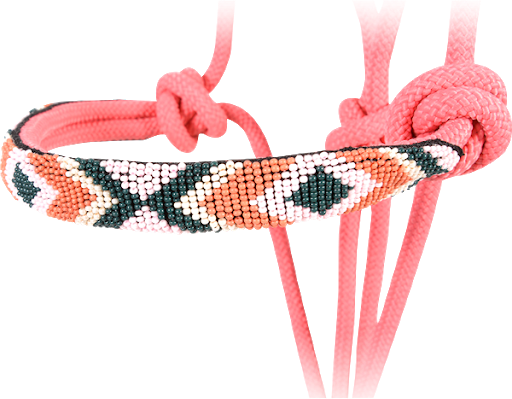 Pink Bead Rope Halter