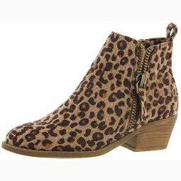 Women's Leopard Hide Shortie Boot