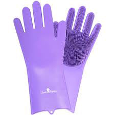 Classic Equine Purple Washing Gloves
