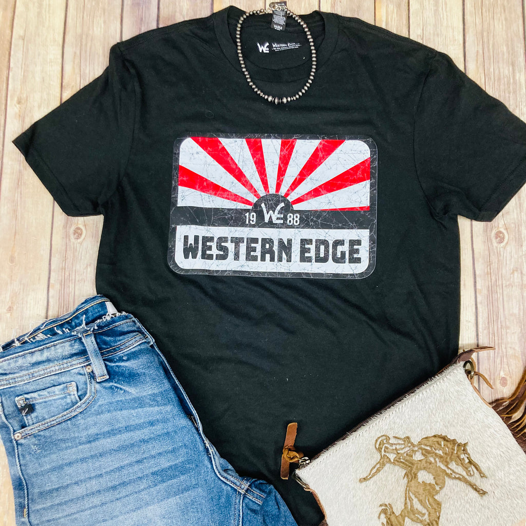 Western Edge Black Logo Tee