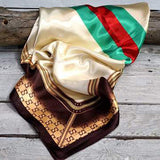 Cream, Green and Red Wild Rag