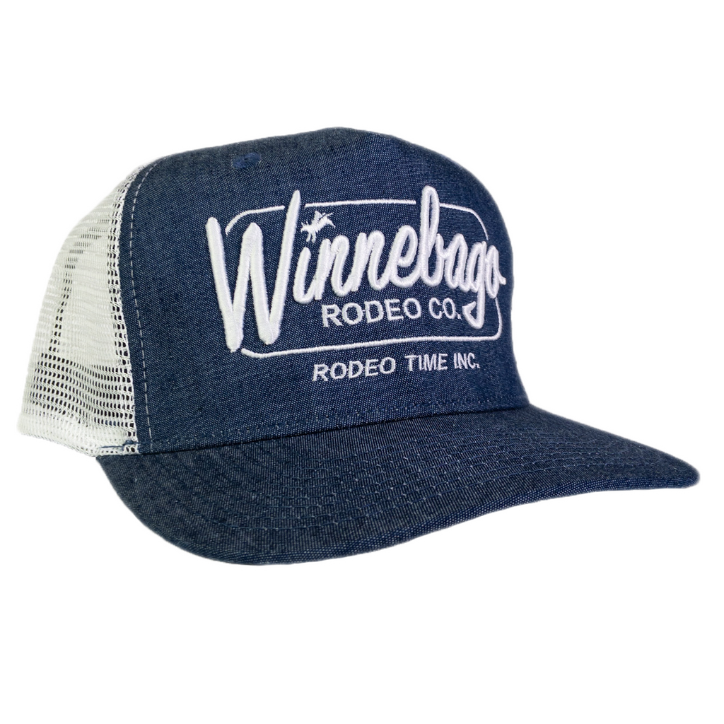 Dale Brisby Winnebago Rodeo Co. Denim & White Mesh Back Cap