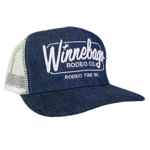 Winnebago Rodeo Co. Denim/White Mesh Back Cap