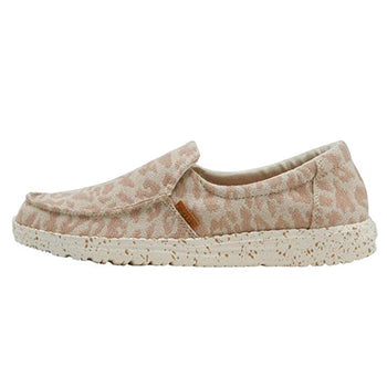 みっちです₊⁎⁺˳✧༚ Hey Dude Misty Woven Tan Cheetah