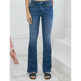 Kancan Women's Samuel Mid Rise Medium Wash Flare Jeans