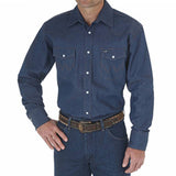 Wrangler Men's Dark Denim Work Shirt