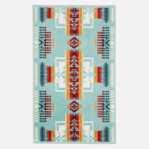 Chief Joseph Aqua Hand Towel