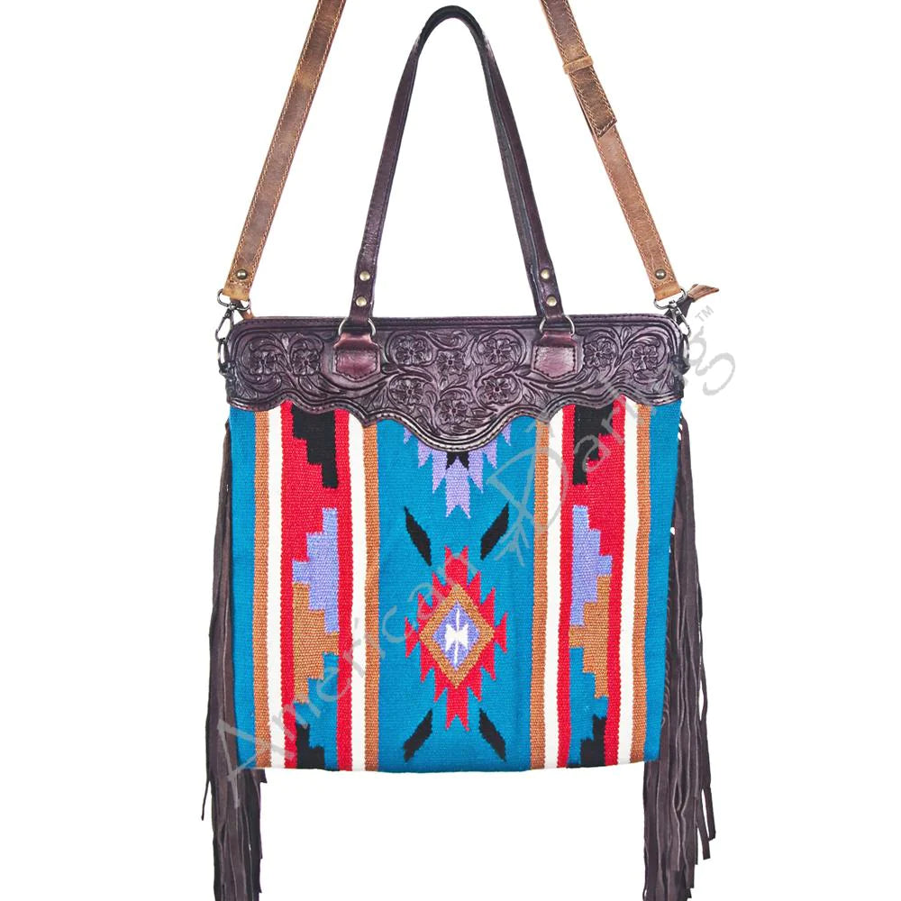 American Darling Aztec Blanket & Fringe Bag